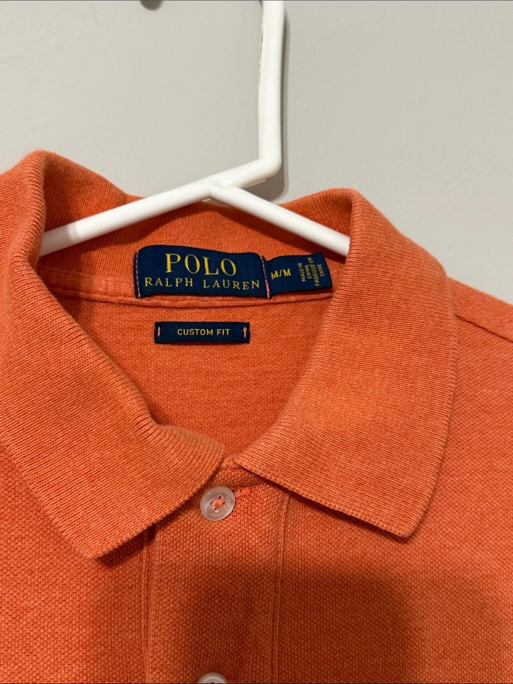 Polo by Ralph Lauren Orange Short-Sleeve Polo with Navy Polo Logo
